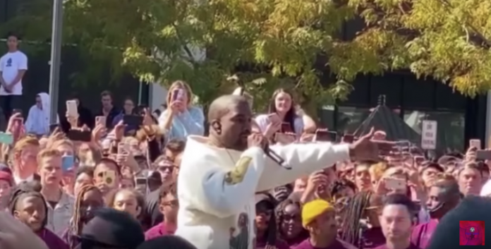 Kanye West Holds Open Air Sunday Service, Tells Thousands To Flee The Devil (Video)